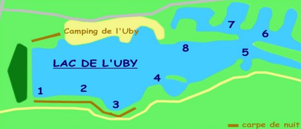 Plan du lac de l'Uby près de Cazaubon dans le Gers. ©gascogne-nature.pagesperso-orange.fr